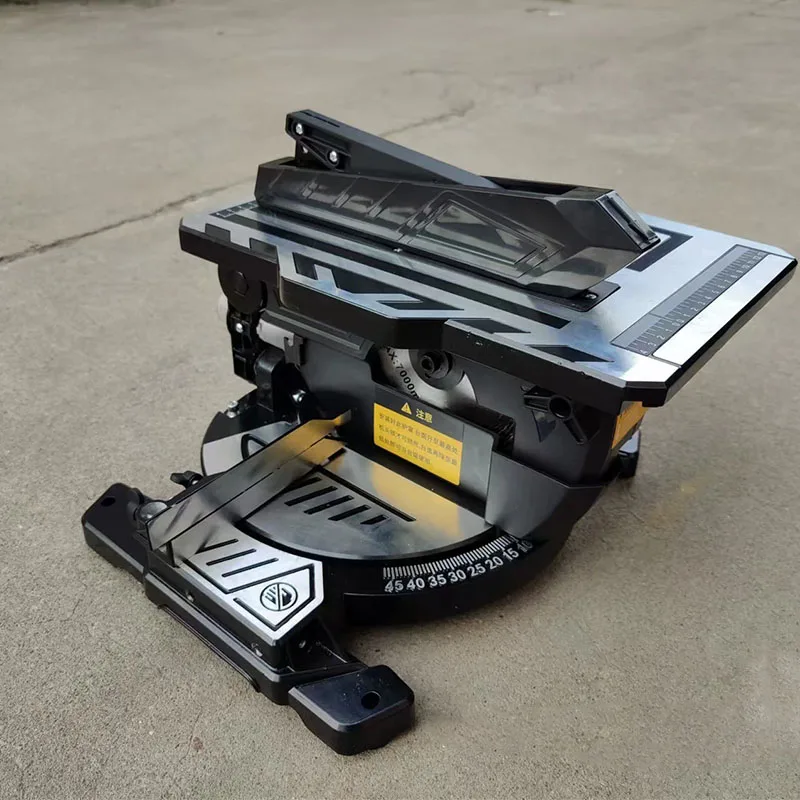 

8-дюймовая складная пила, портативная торцовочная пила, многофункциональная деревообрабатывающая настольная пила, алюминиевый профиль, 45 градусов