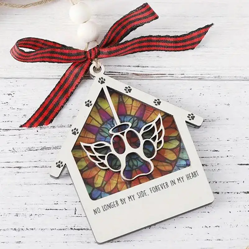 Pet Memorial Christmas Ornaments Dog Memorial Pendant for Loss of Dog Dog Passing Away Remembrance Ornament Cat Dog