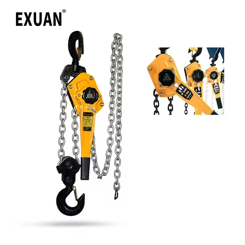 

0.75/1T Manual Manganese Steel Hook Wire Manual Traction Hoisting Tool Lever Small Portable Hand Chain Manual traction hoist 3M