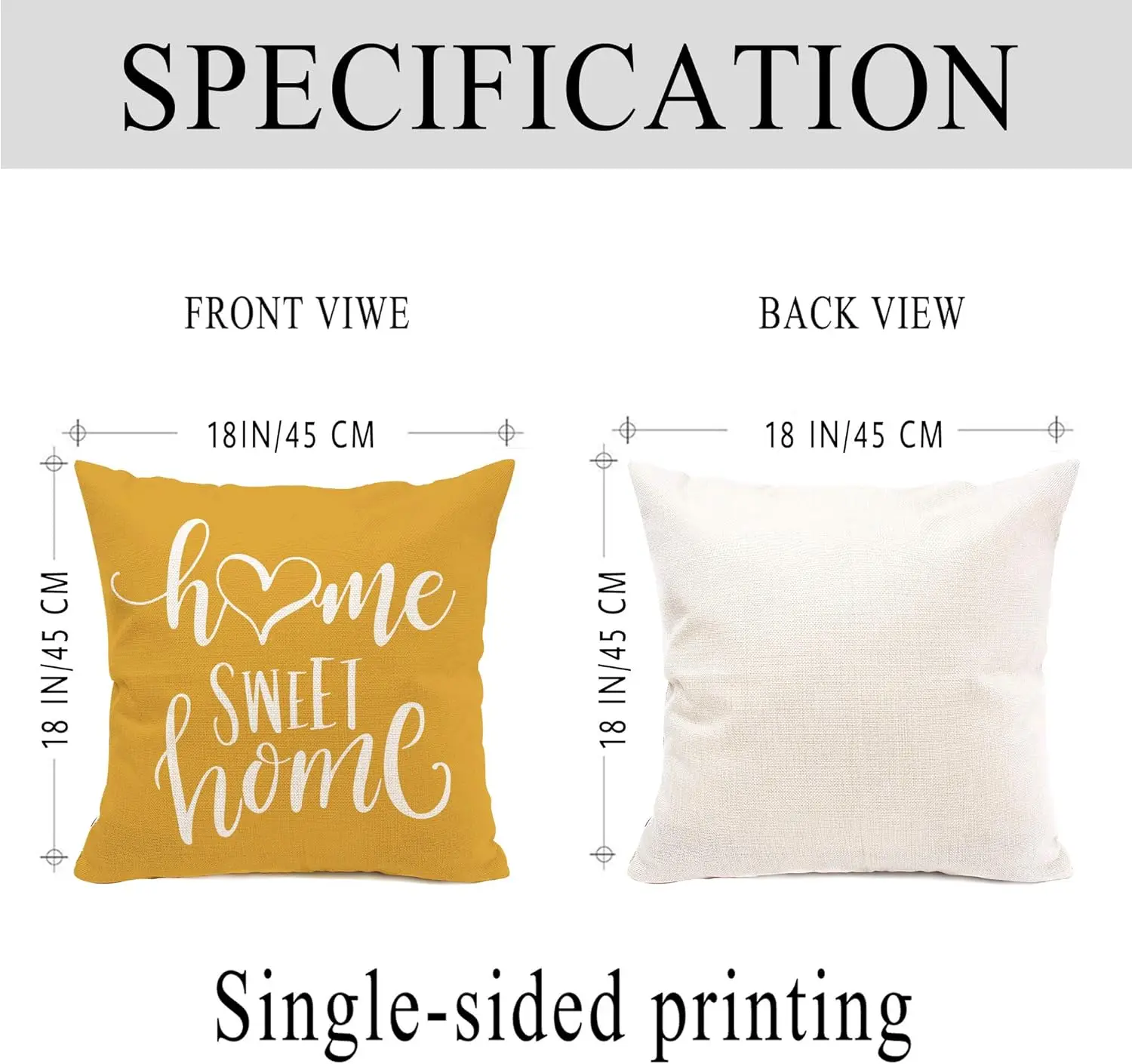 Hexagram Yellow Geometric Pillow Covers ,Decorative Couch for Sofa Bedroom,Linen Farmhouse Cushion Case Outdoor Home Decoration
