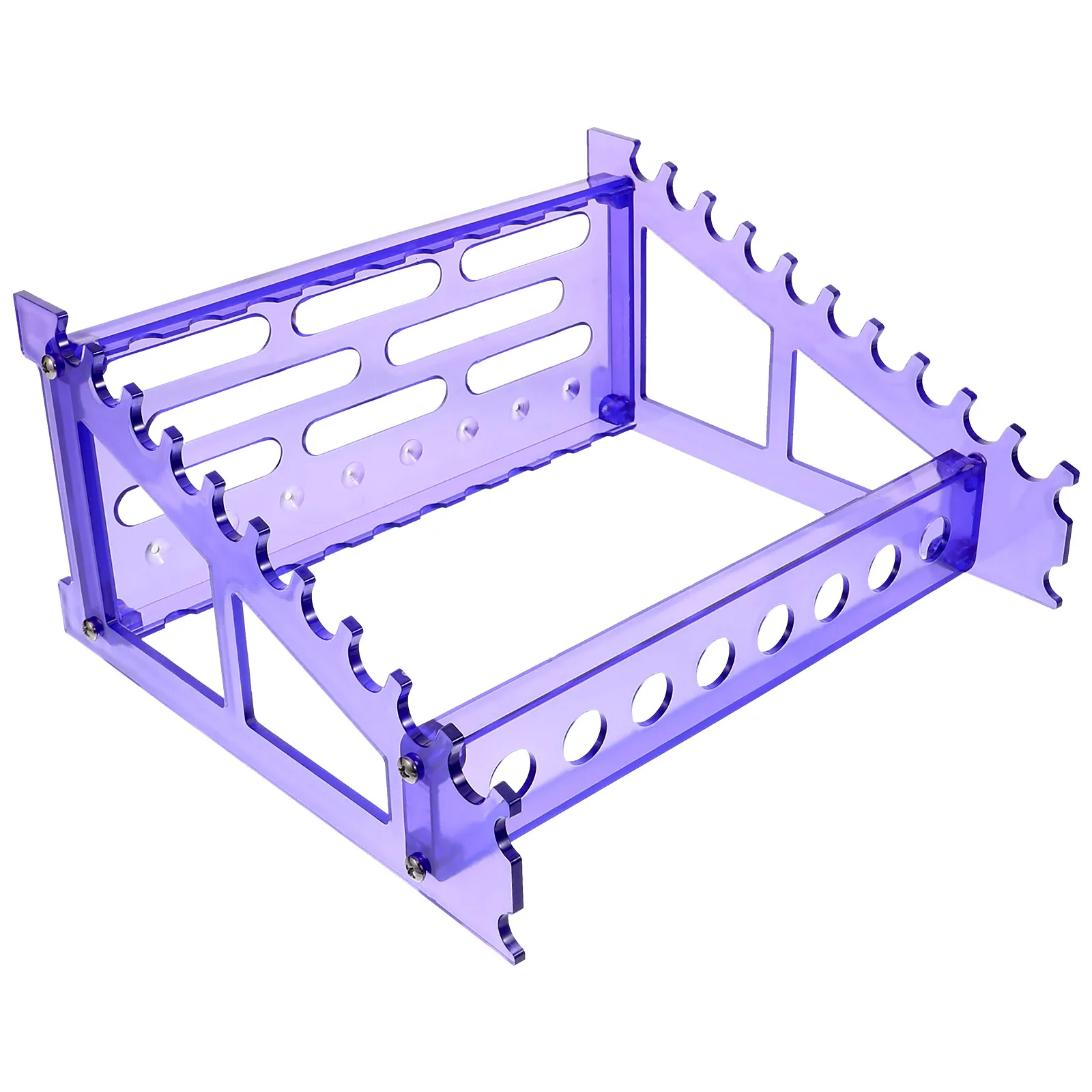 

Purple Pipette Rack Straw Holder for Multiple Sizes Detachable Design Portable Stand Lab Tools Plastic Material Stable Support