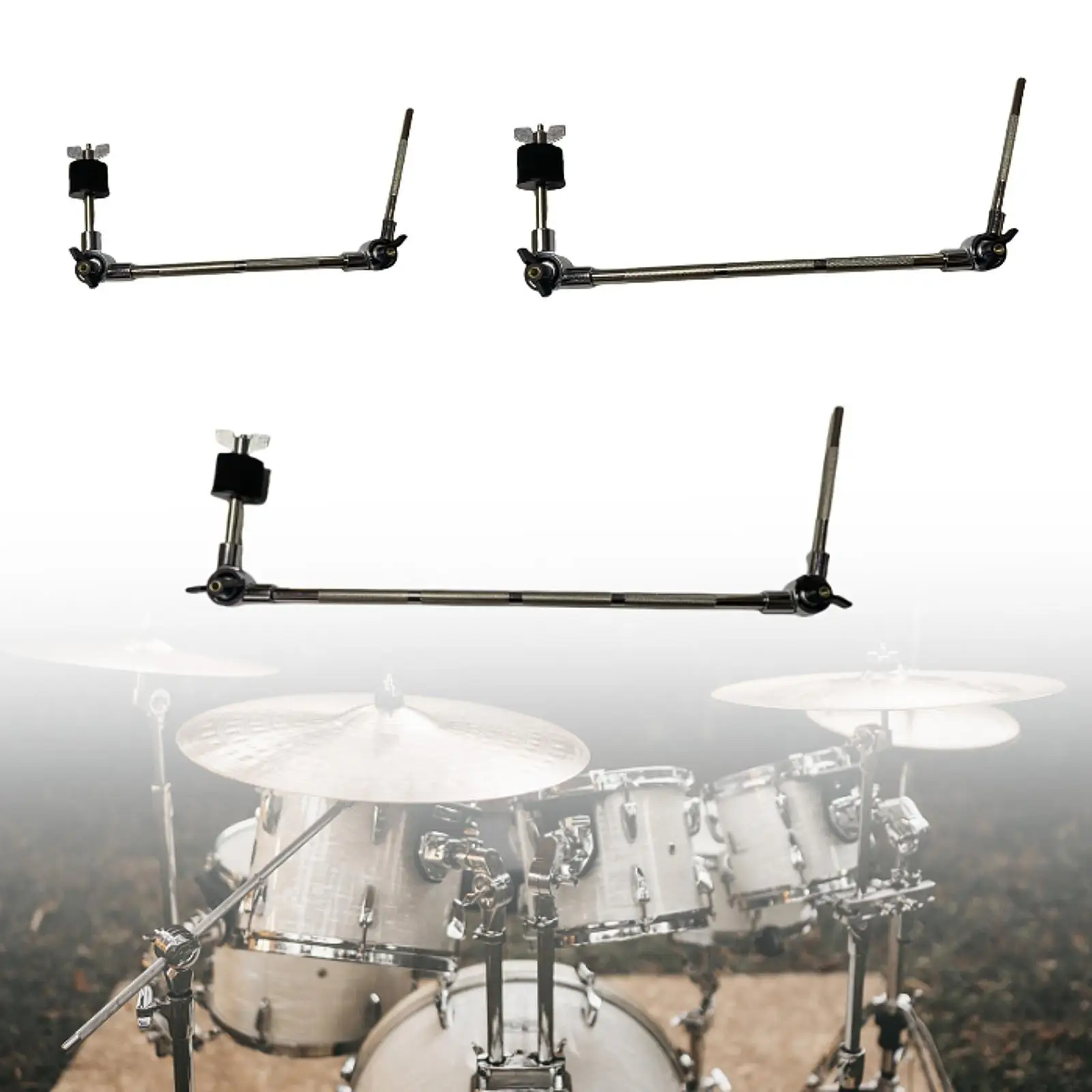 

Cowbell Mounting Bracket Hardware Drum Extension Clamp Cymbal Arm Attachment Cymbal Holder Clamp for Music Instrument Parts