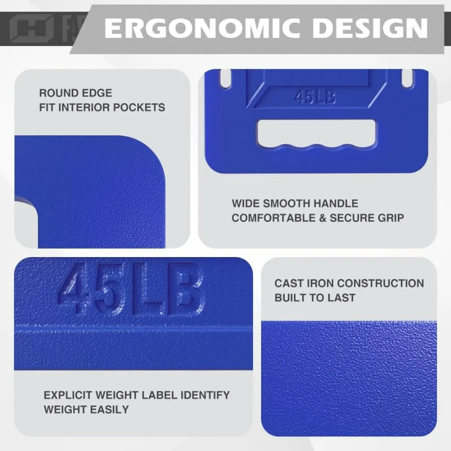 Color Coated 2Inch Cast Iron Rucking Weights for Outdoor Rucking Functional Training Swings Squats Deadlifts Solid Cast Iron We