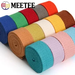 8 metros 20-50mm 2mm de espessura fitas de algodão webbing fita de lona para costura cinto de roupas diy sacos cinta banda acessórios