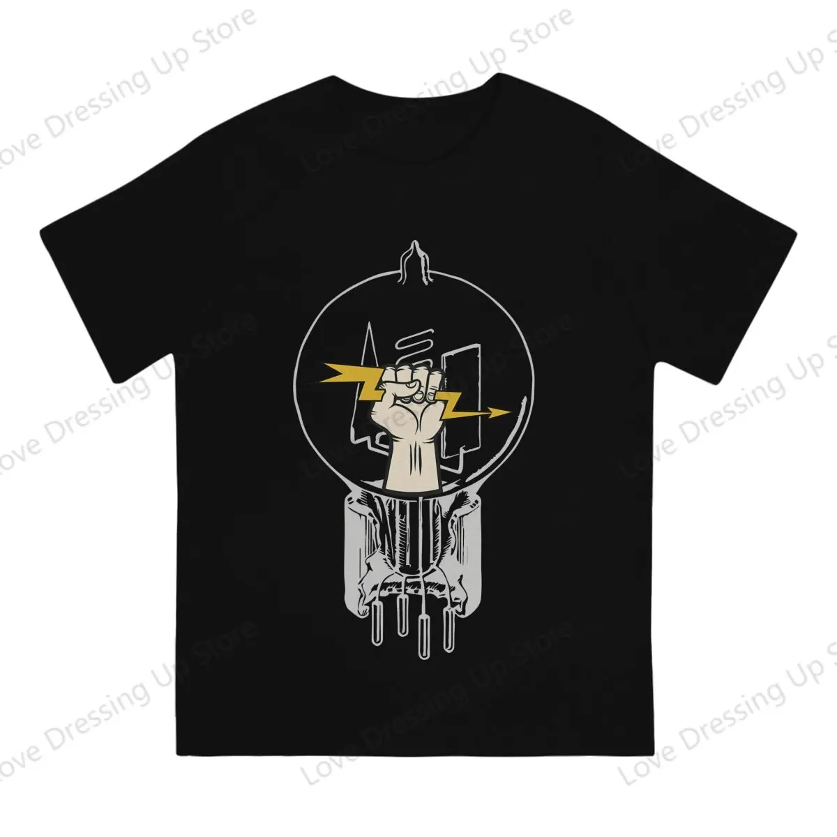 Vacuum Tube Analog Radio Electronics T Shirt Grunge Men Tees Summer Clothing COTTON Crewneck TShirt