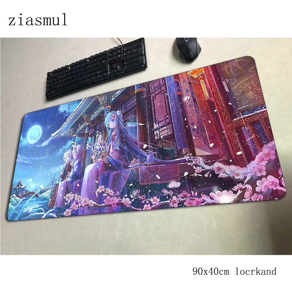 

Vocaloid girl pad mouse present computer gamer mouse pad 900x400x3mm padmouse Customized mousepad ergonomic gadget desk mats