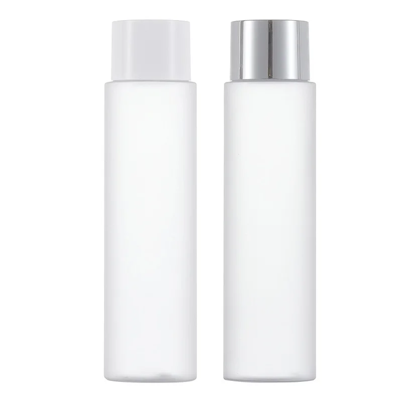 

20pcs Toner Water Empty Bottle Screw Lid 150ML Frosted Serum Lotion Cosmetic Refillable Flat Shoulder Travel Plastic Bottles