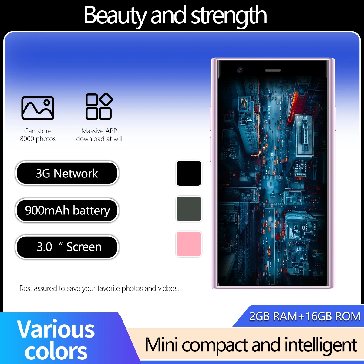 هاتف ذكي S23 Mini، الإصدار العالمي، نظام Android، مثالي للتعلم والترفيه، يدعم تحديد المواقع الجيل الثالث 3G