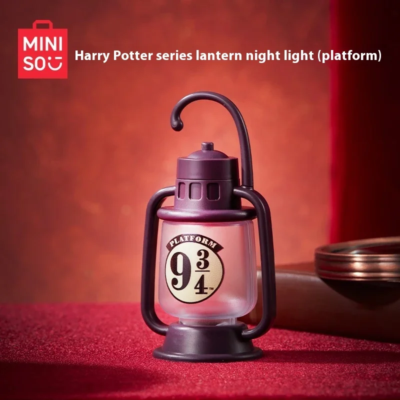 Miniso Harry Potter Série Cavalo Lanterna Lâmpada de Sono Atmosfera Luz Noturna Quarto Mesa de Cabeceira Estação Plataforma