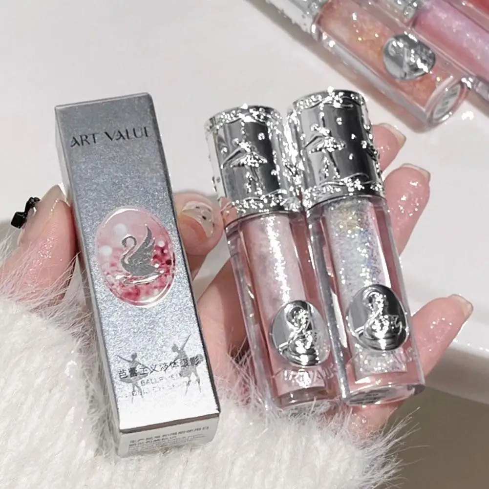 Liquid Eyeshadow Sparkle Glitter Makeup, Shimmer Pearl Highlighter for Under Eye Eyelid, Long Lasting Waterproof, Festival Gift