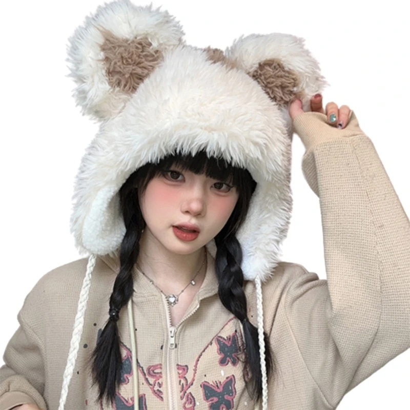 Oversized Bear Hat New Year Winter Party Decorations Festive Stage Shows