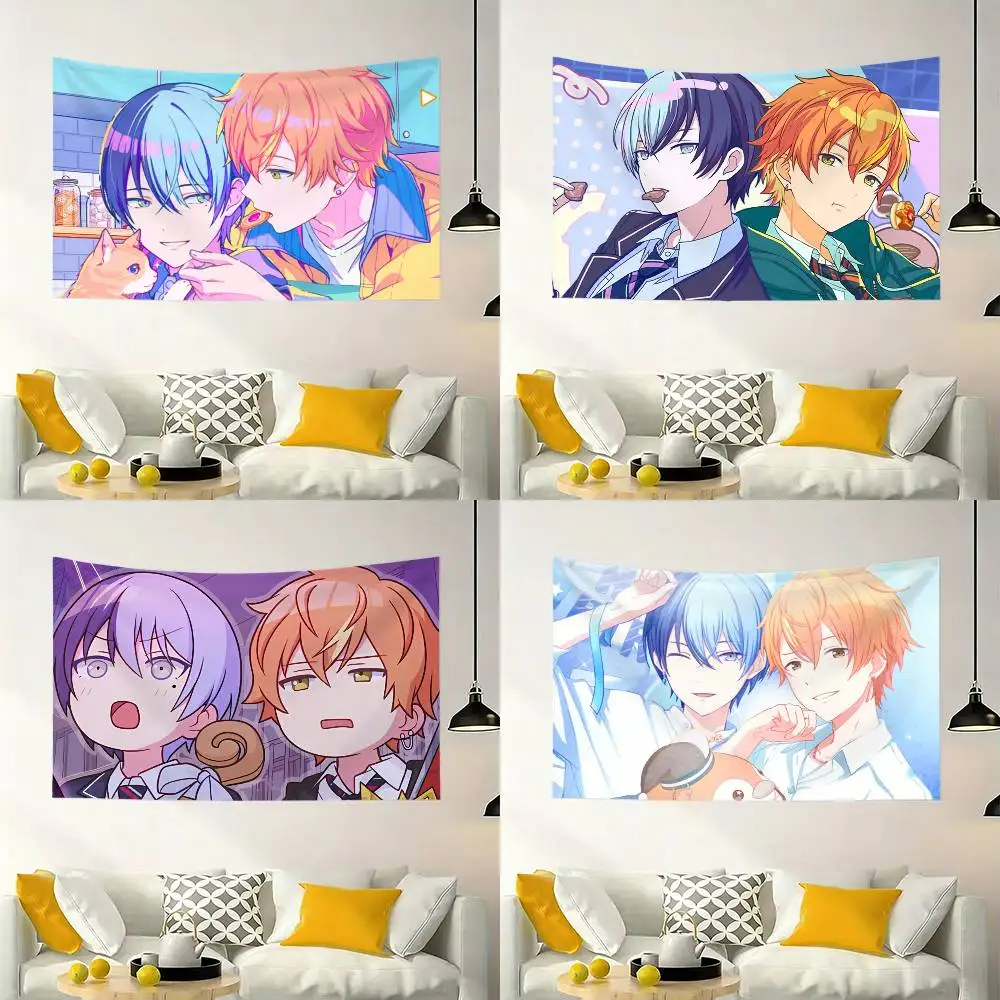 A-Akitoya Anime Flags Wall Hanging Background Art Banner for Bedroom Home Outdoor Decor