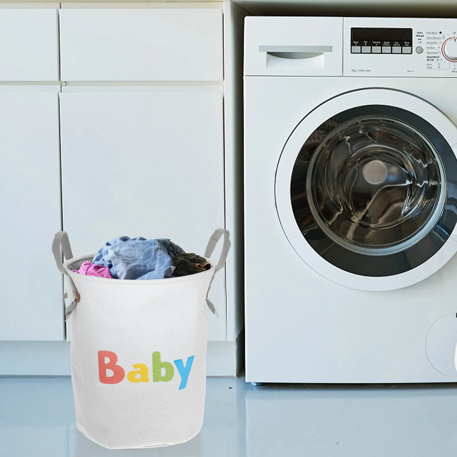 

Large Foldable Laundry Hamper Portable Lightweight Space Saving Cloth Basket for Home Outdoor Travel Nursery Dorm Storage Dirty