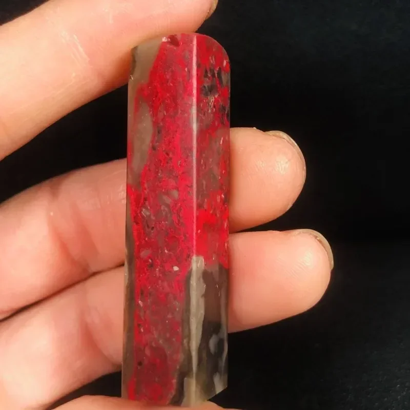 Laokeng horn bloodstone seal 3/1.2/5.6cm pure natural fidelity
