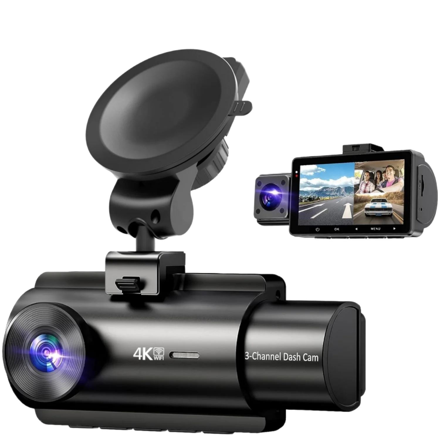 Car Dash Cam High-definition 4k Car Camera Night Vision 5G WIFI Motion Detection Full Loop Recording Dashcam for Car Black Box