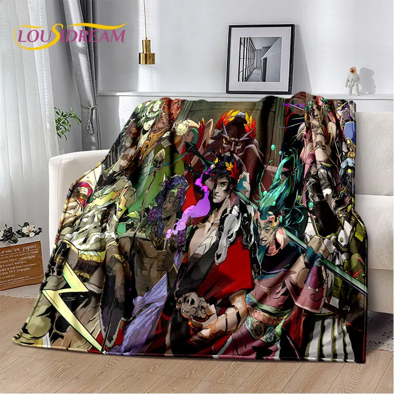 Hades Zagreus Trò Chơi Game Thủ Mềm Mại Sang Trọng Chăn, dép Nỉ Chăn Ném Chăn Cho Phòng Ngủ Phòng Khách Sofa Giường Dã Ngoại Bao Da Trẻ Em