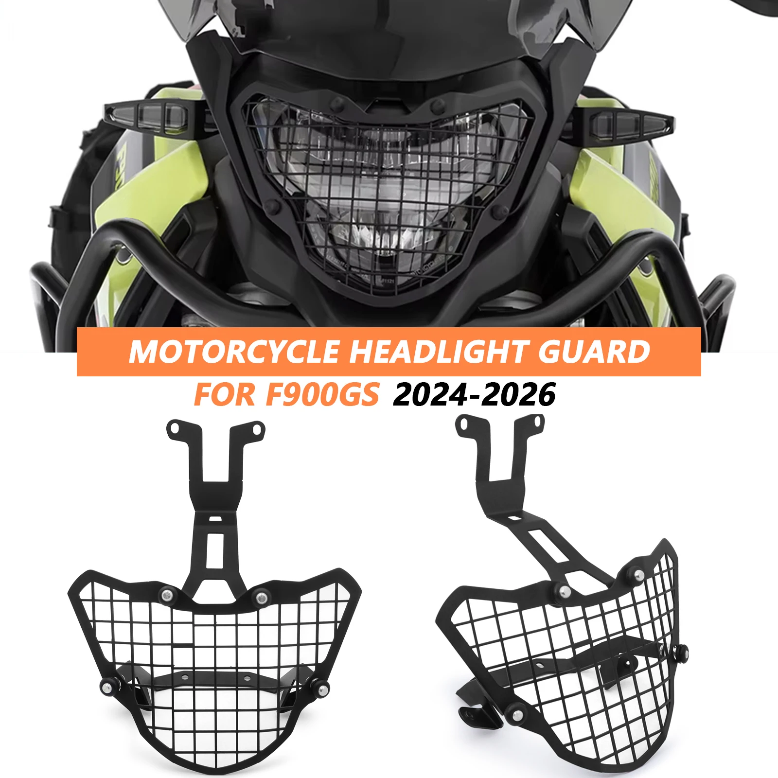 

Motorcycle Accessories Headlight Guard Protector Cover Front Light Protection Grill For BMW F900GS 2025 F 900 GS 2024 2025 2026