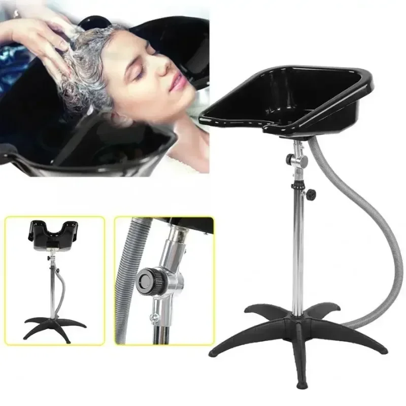 Hairdresser Barbershop Shampoo Bowl Mobile Shampoo Bowl Height Adjustable Hair Washing Sink Suitable Beauty  Salon Home