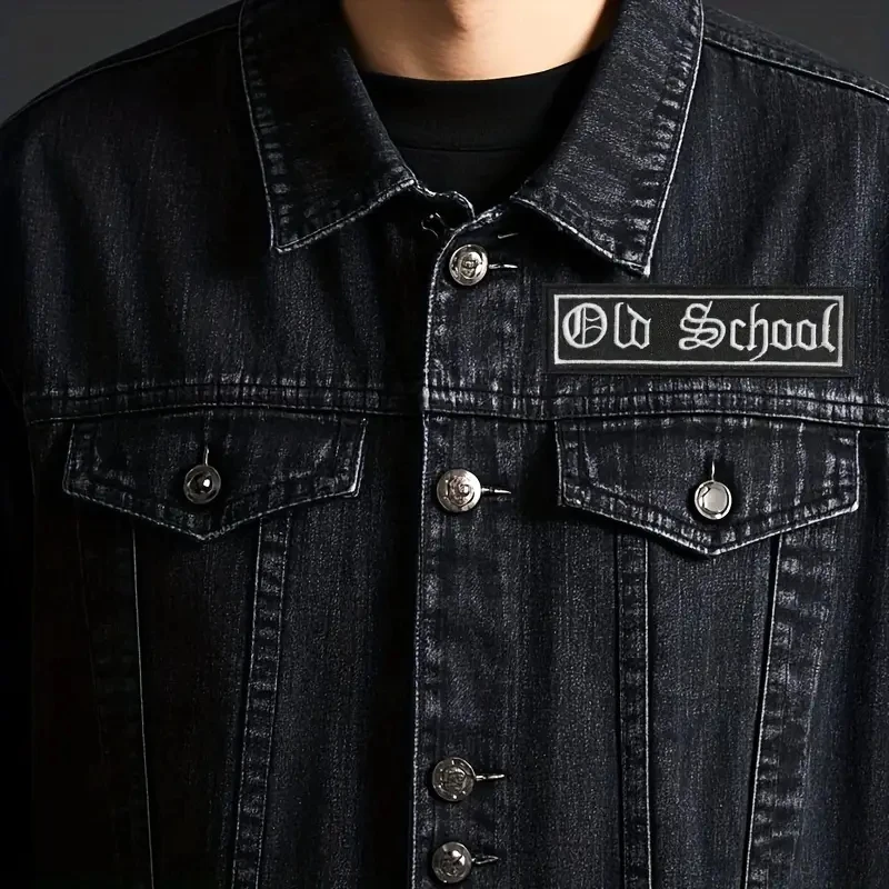 1PC Old School Embroidered Patch Hip Hop Rock Music Vintage Inspiring Badge For Clothing Jacket Bag Cap Trucker Hat DIY Gift
