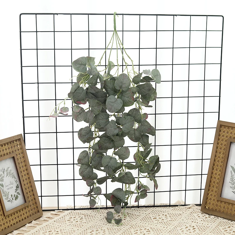 76cm Artificial Plants Hanging Eucalyptus Vine Outdoor Background Wall Rattan Home Wedding Garden Living Room Wreath Decoration