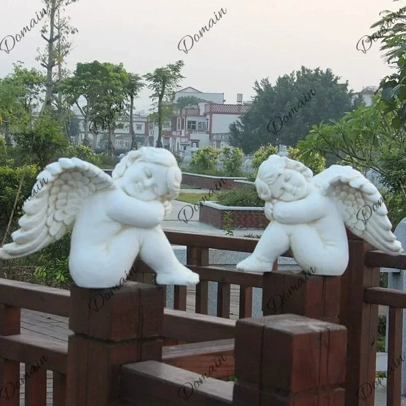 EW European Outdoor Garden Decoration Creative Fairy Statue for Lawn Courtyard Steps Patio U