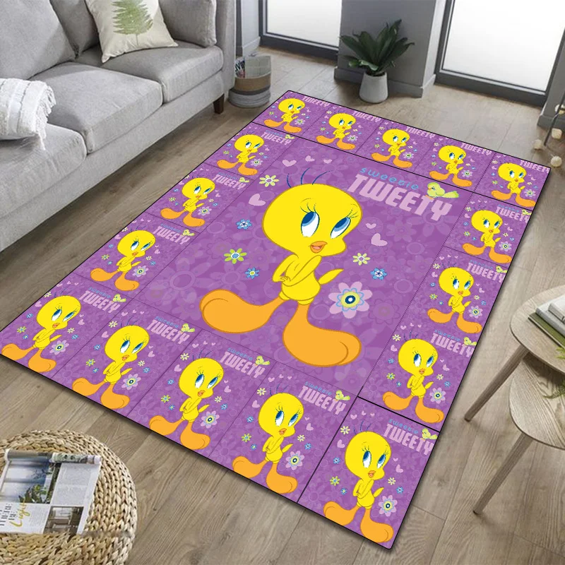 Yellow bird picture Carpet Home living room children bedroom game mat cartoon t-tweety bathroom door mat decorative carpet.