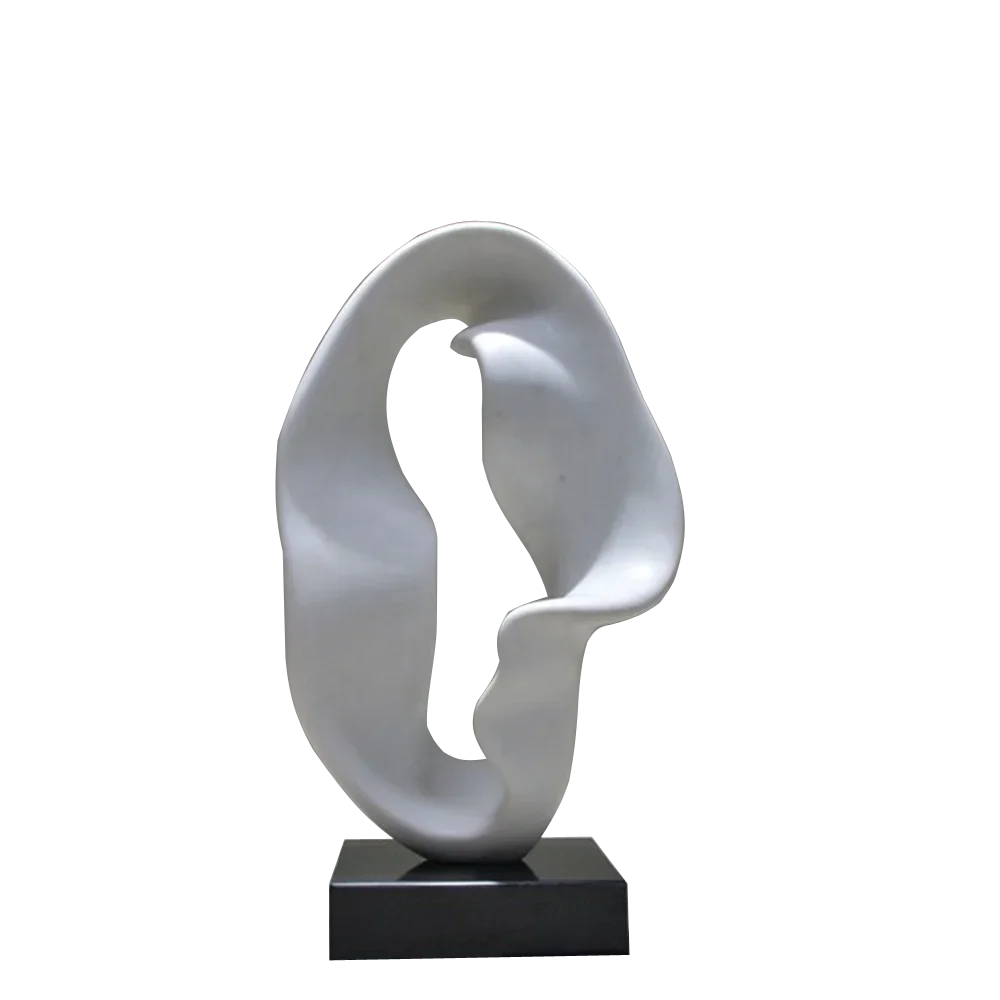 Statue sculpture marble, abstract art white marble statue sculpture