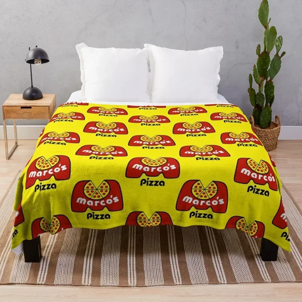 Marco's Pizza Resto Throw Blanket Soft Beds Bed Blankets