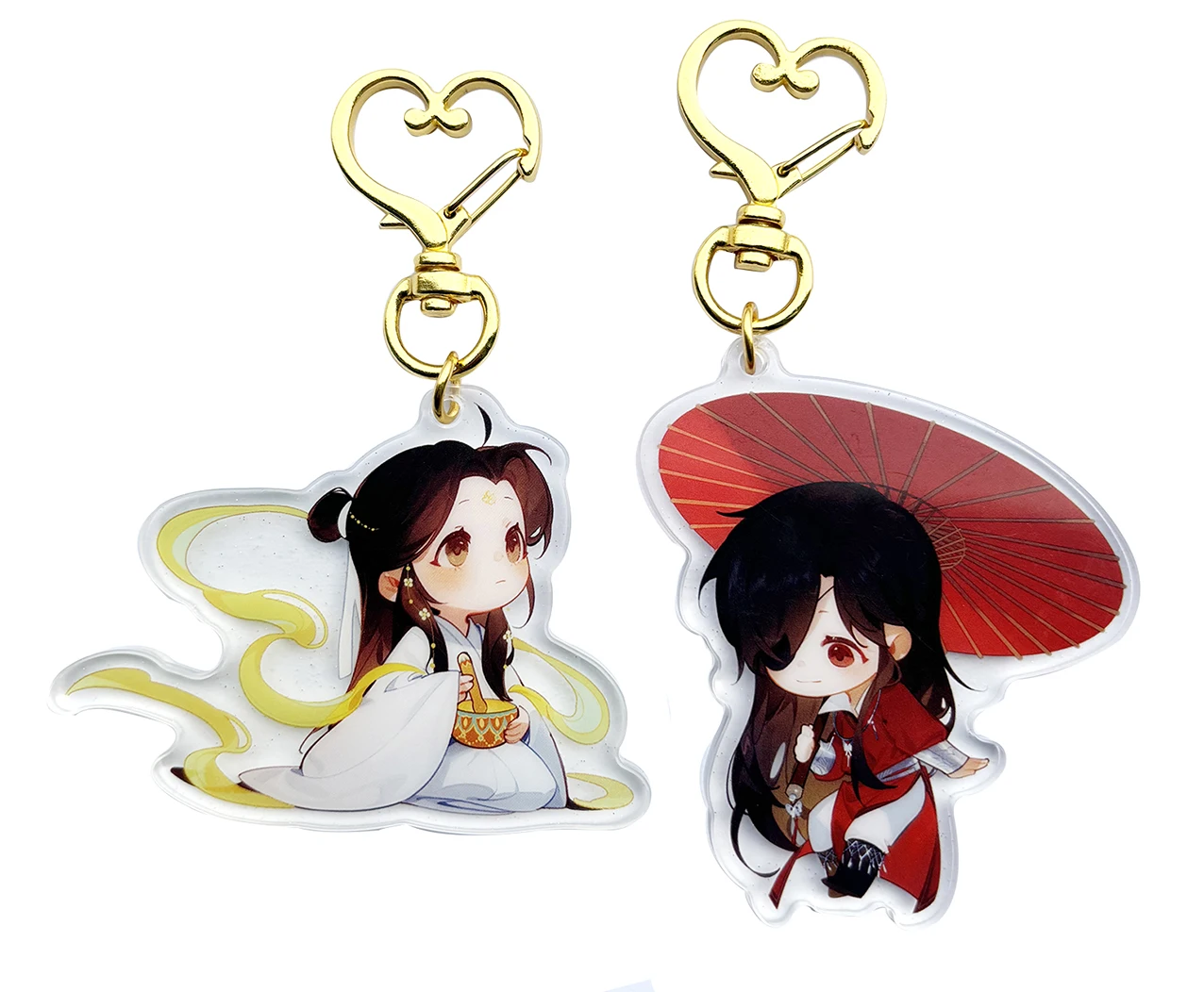 Anime figure Tian Guan Ci Fu TGCF Xie Lian Hua Cheng BL Soft Glue Keyring Phone Keychain Car Backpack Pendant Cute Cosplay Gift