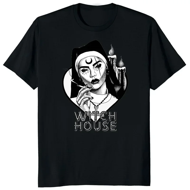 Garment Gothic Style No Ne Religious Pin Up Church Anton Lavey  Occult Oversized T Shirt Harajuku Men's Cartoon T-Shirt