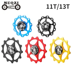 MUQZI MTB Road Bike Pulley 11T 13T Jockey Wheel 7/8/9/10/11 Speed Rear Derailleur Guide Pulley Bicycle Accessories