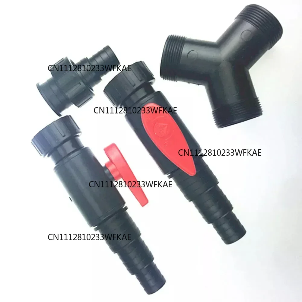 2pc Pond Pump Y Divider Valve Connector Water Distributor Valve Connector Pond Hose Adjustable Splitter Replacement Parts