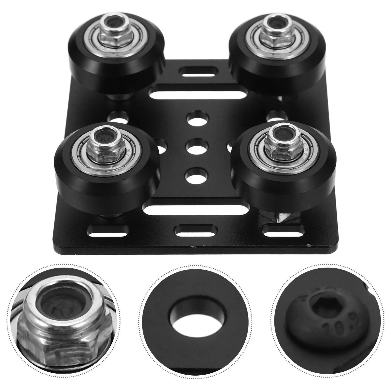 

Aluminum Profile Pulley Slot Support Plate For 3D Printer Parts Durable Metal Wheel Compatible With 2020V Series