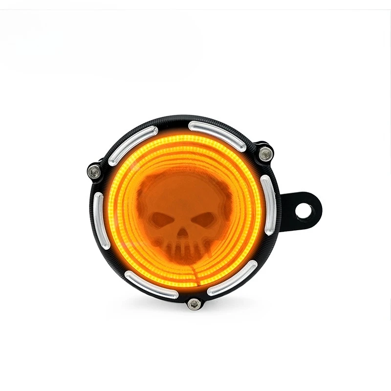 

Halloween Skull Universal Motorcycle LED Lights For BENDA Dark Flag 500 Black Flag950 Chinchilla 500/450 Napoleon BoB 450 LFC700