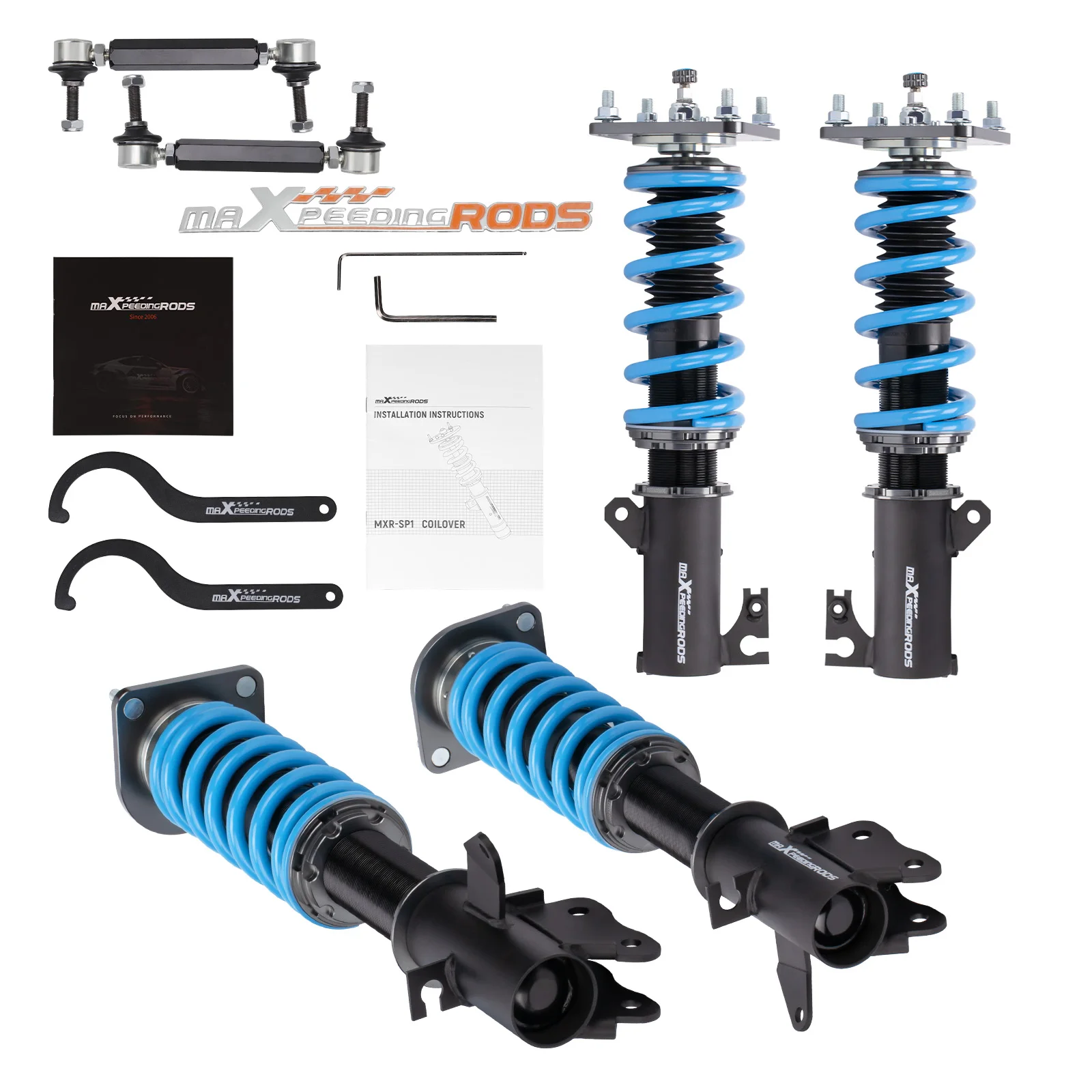 MaXpeedingrods T6 Coilovers 24 Way Damper Struts For Mazda Protege 1999-2003