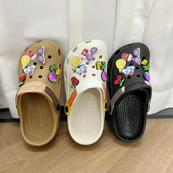 New Hawaiian Sunshine Low Heel Casual Croc Shoes Sandals 805