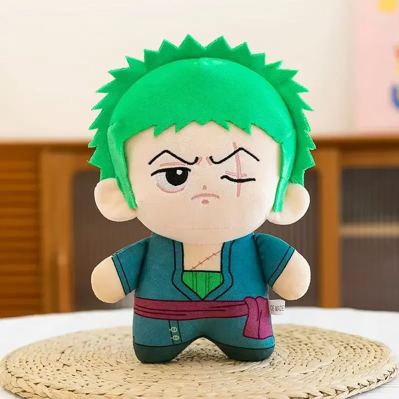 Anime 23Cm Knuffels Luffy Zoro Ace Sanji Knuffel Pop Rugzak Gordijnen Kid Kerstcadeau Speelgoed Schattige Pop verjaardagscadeautjes