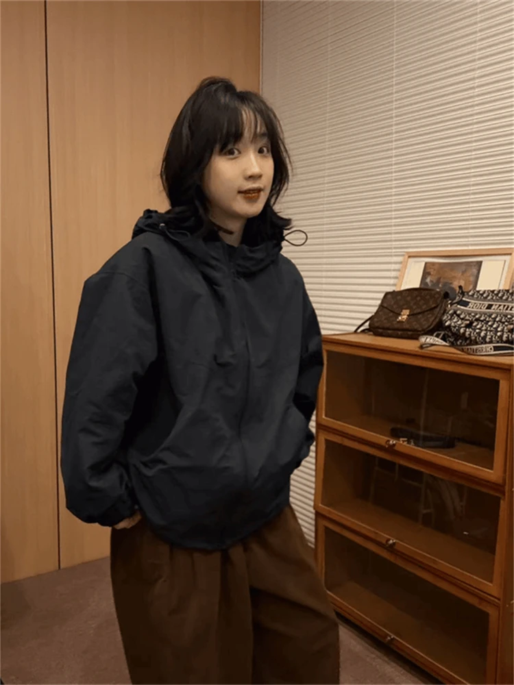 Casual Hooded Women's Jaet Dongda Gate Spring 2026 New Sle Faionable All-Match Trendy Long Sve Zipper Closure Floral...