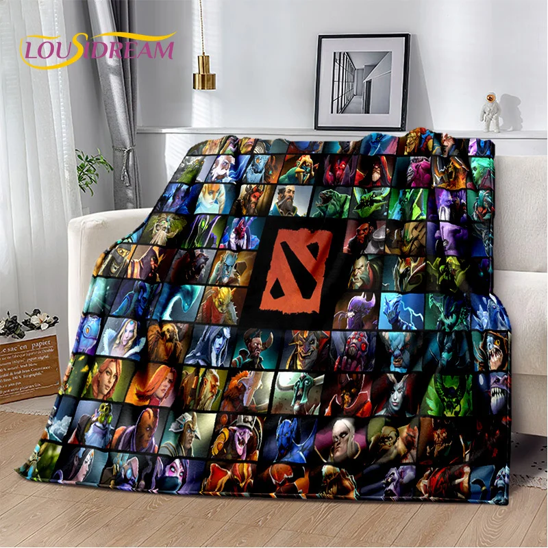 RPG Dota2 Classics Game Gamer Blanket,Soft Throw Blanket for Home Bedroom Bed Sofa Picnic Travel Office Rest Cover Blanket Kids