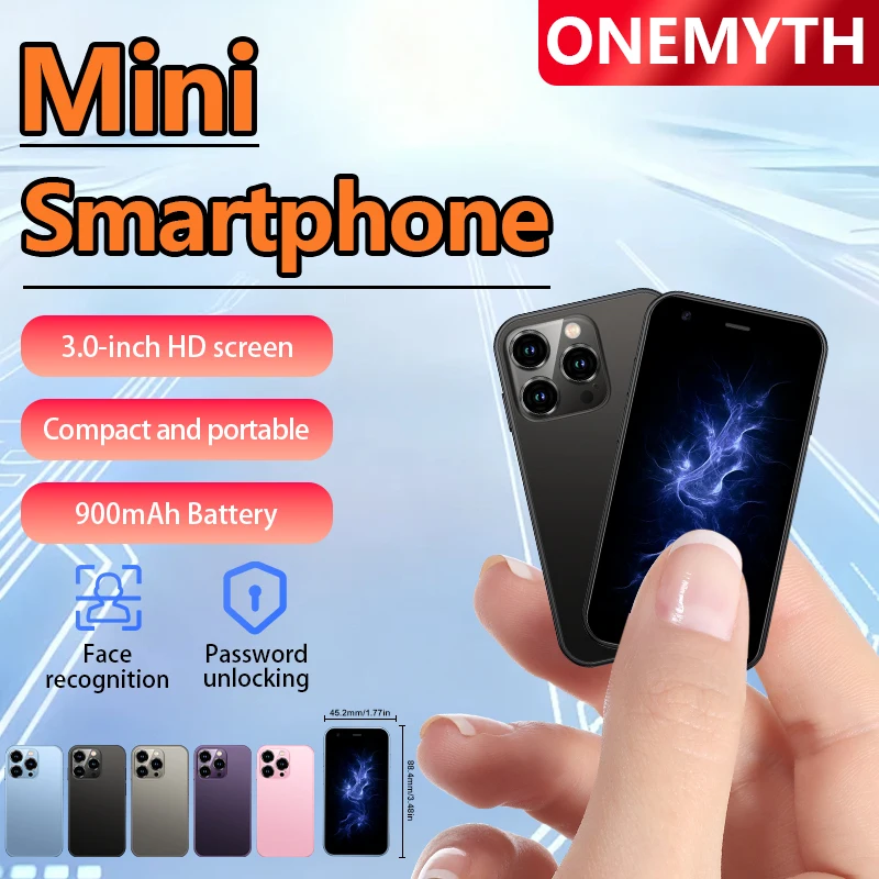 ONEMYTH XS15 Mini Phone 3.0 Inch Screen 900Mah Battery Ultra Thin Housing 2MP Camera Best Gift for Kids