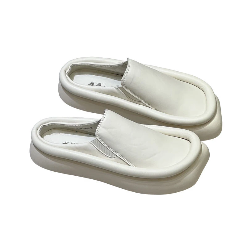 

Новые летние модные шлепанцы-мюли Baotou для женщин, удобные повседневные сандалии на плоской подошве для улицы, женская обувь, вьетнамки, женские слайды