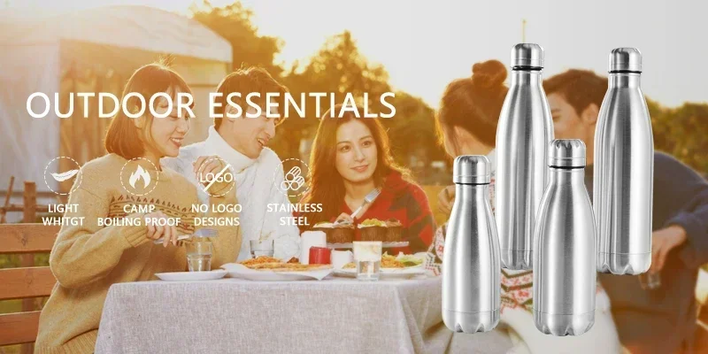 0,75/1 Liter Edelstahl-Kantinenkessel für Outdoor-Camping und Wandern, tragbare, auslaufsichere Trinkflasche mit großem Fassungsvermögen – Detail 1
