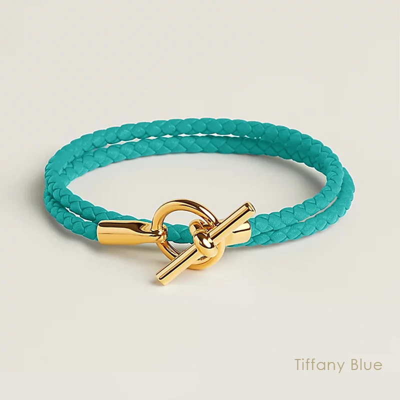 MOONLIGHT Klassische Doppelschicht-Armbänder aus Leder für Damen, hochwertiges Armband, modisches Paar, Schmuck, Geschenke, 11 Farben im Großhandel