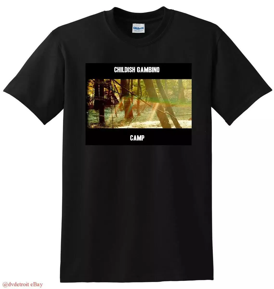 Hot Sale   Childish Gambino T Shirt Camp Vinyl Cd Cover Or