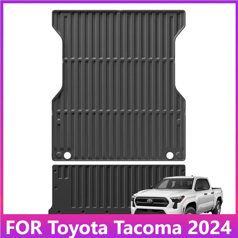 

Floor Mats For Toyota Tacoma 2024 6FT Truck Bed Liner Pad TPE 3D All Season Protection Car Truck Bed Mat Black