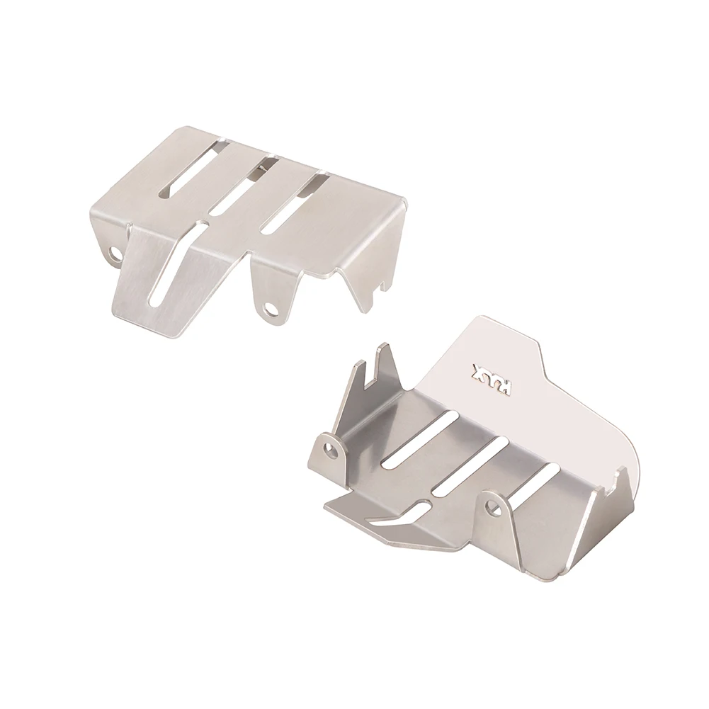 KYX Racing Stainless Steel Center Chassis Guard Skid Plate Guard Axle Armor Upgrades Parts for 1/7 RC Crawler RLAARLO MK07