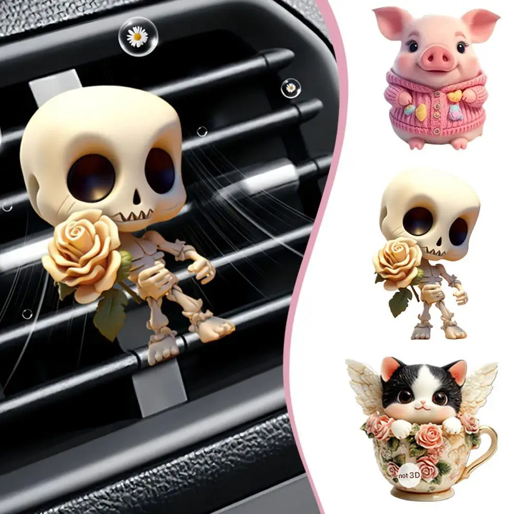 

Car Fragrance Diffuser Cute Cartoon Figure Air Outlet Sheet Clip Free Aromatherapy Complimentary Aromatherapy One - M7N8