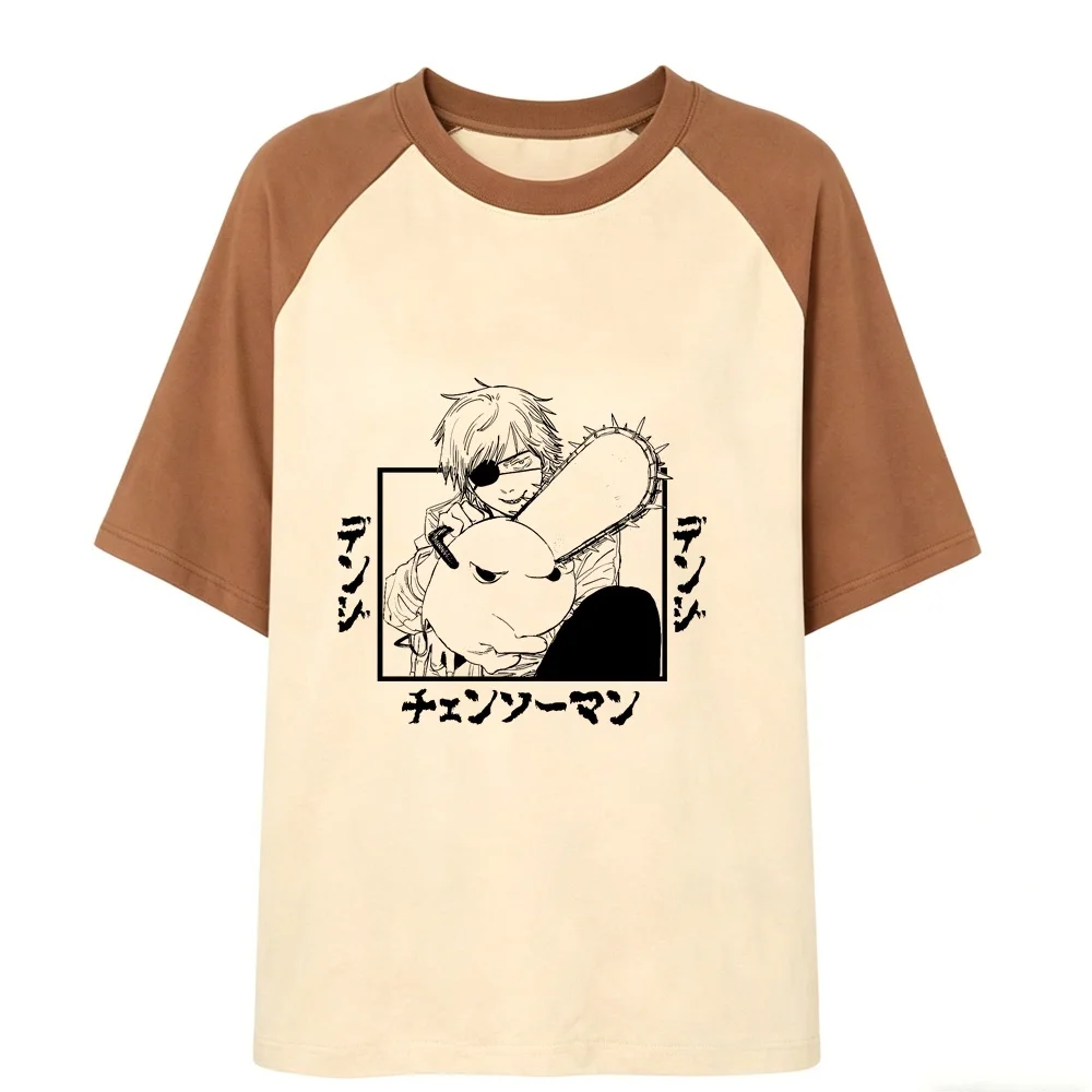 Chainsaw Man tshirt female korean fashion cute vintage Retro jojifuku shirt dollette aesthetic japan 2000s harajuku