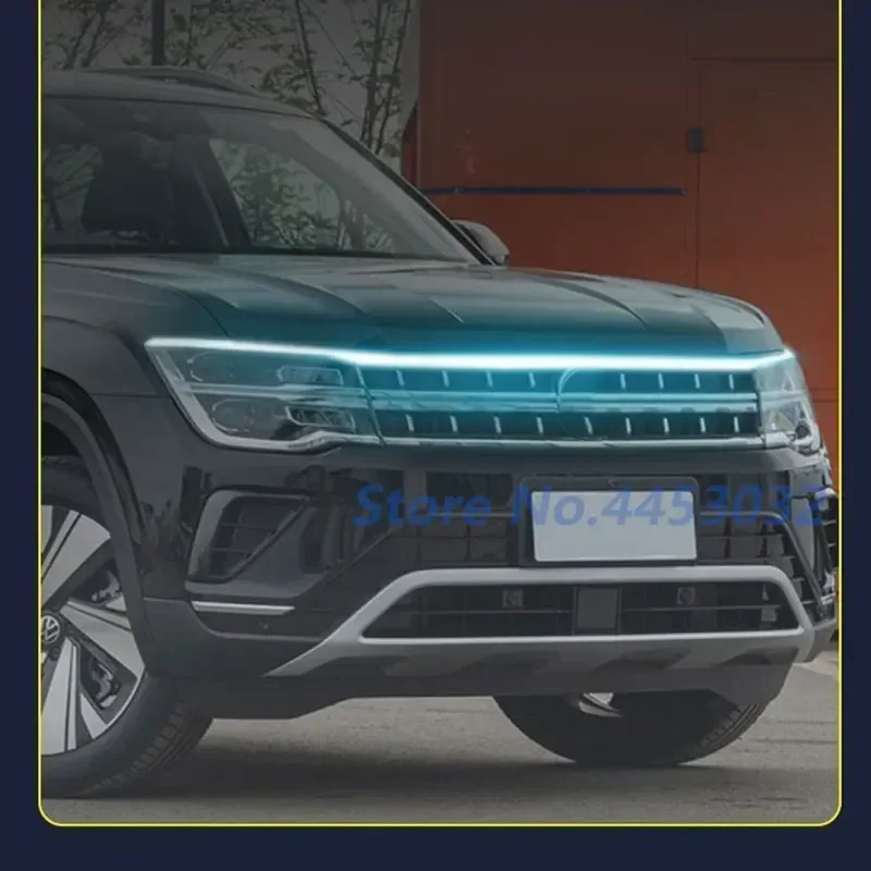 DRL Car LED Hood Light Strip For Cadillac ATS XTS Escalade CTS SRX Daytime Running Lights Start Scanning Lamp Accessories