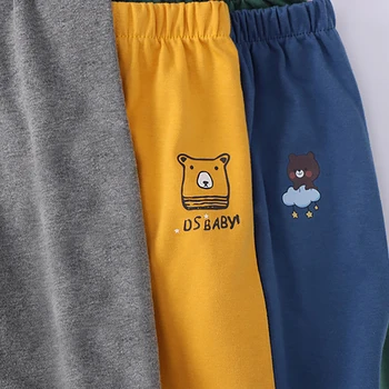 Unisex Cartoon Pants | Casual Elastic-Waist Bottoms for Ages 1-6 4 Baby Kids Bottoms Unisex Casual Long Pants for Boys and Girls Spring Autumn Elastic Waist Cartoon Animal Capris Children Clothes 4